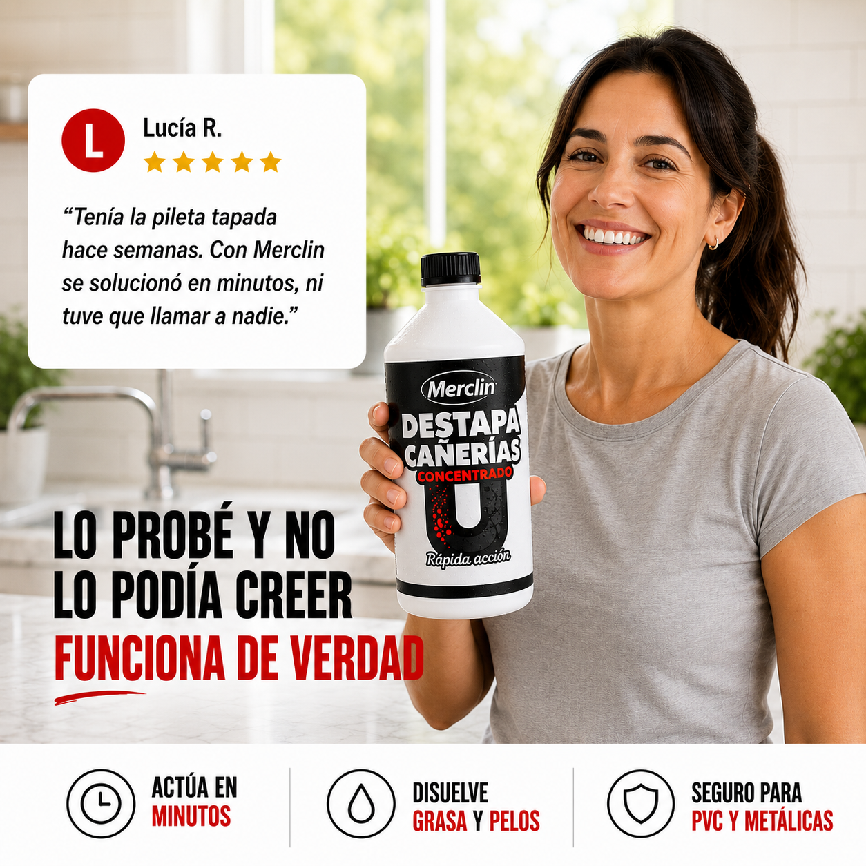 Destapacañerías Clin — Eliminá Obstrucciones en Minutos