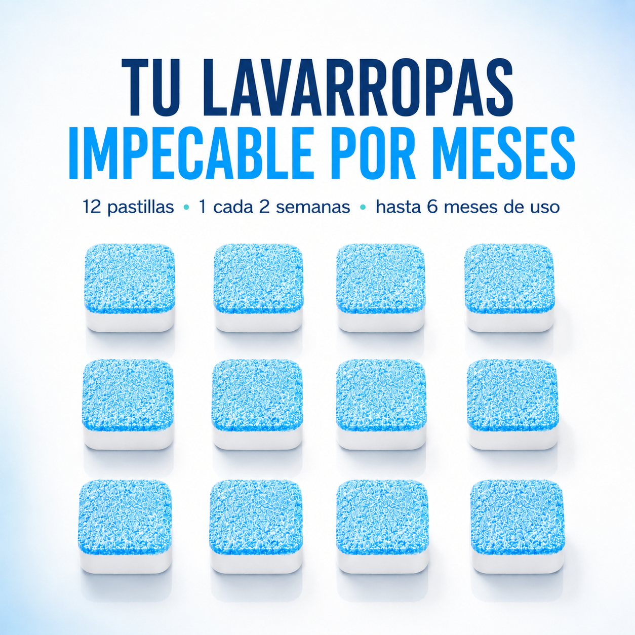 Pastillas Antibacteriales para Lavarropas — Pack de 12 Unidades