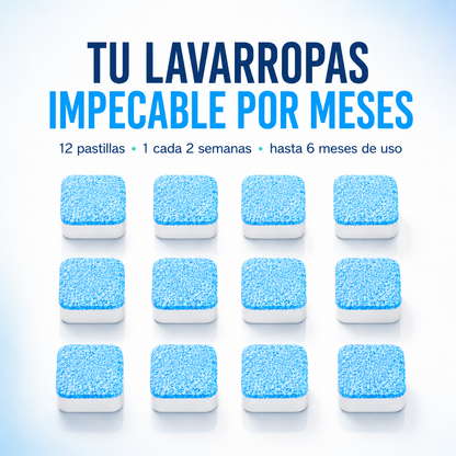 Pastillas Antibacteriales para Lavarropas — Pack de 12 Unidades