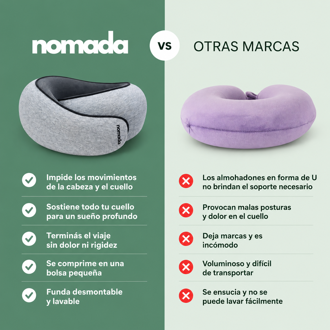 Almohada para viaje