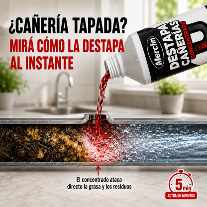 Destapacañerías Clin — Eliminá Obstrucciones en Minutos